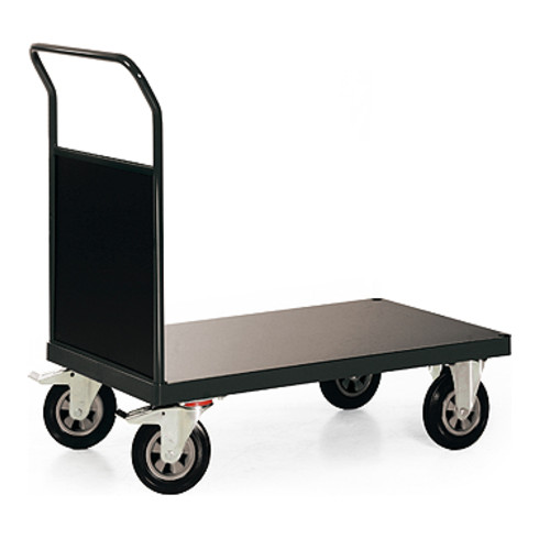 STIER Plattformwagen Premium mit Holz-Stirnwand