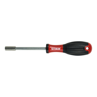 STIER Portabit manuale, con impugnatura a 3 componenti di tipo forte e magnete permanente, esagono di manovra esterno 1/4"