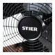 STIER Premium metalen statiefventilator met 90° oscillatie, 260 W