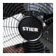 STIER Premium Metall-Standventilator mit 90° Oszillation, 260 W