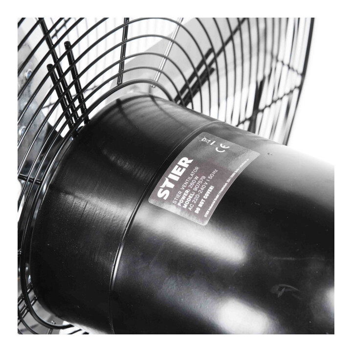 STIER Premium Metall-Standventilator mit 90° Oszillation, 260 W