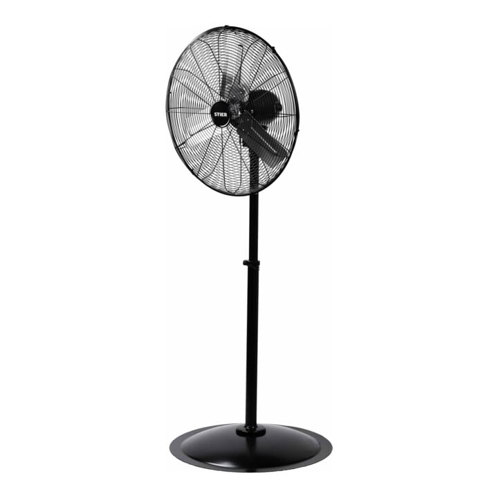 STIER Premium Metall-Standventilator mit 90° Oszillation, 260 W