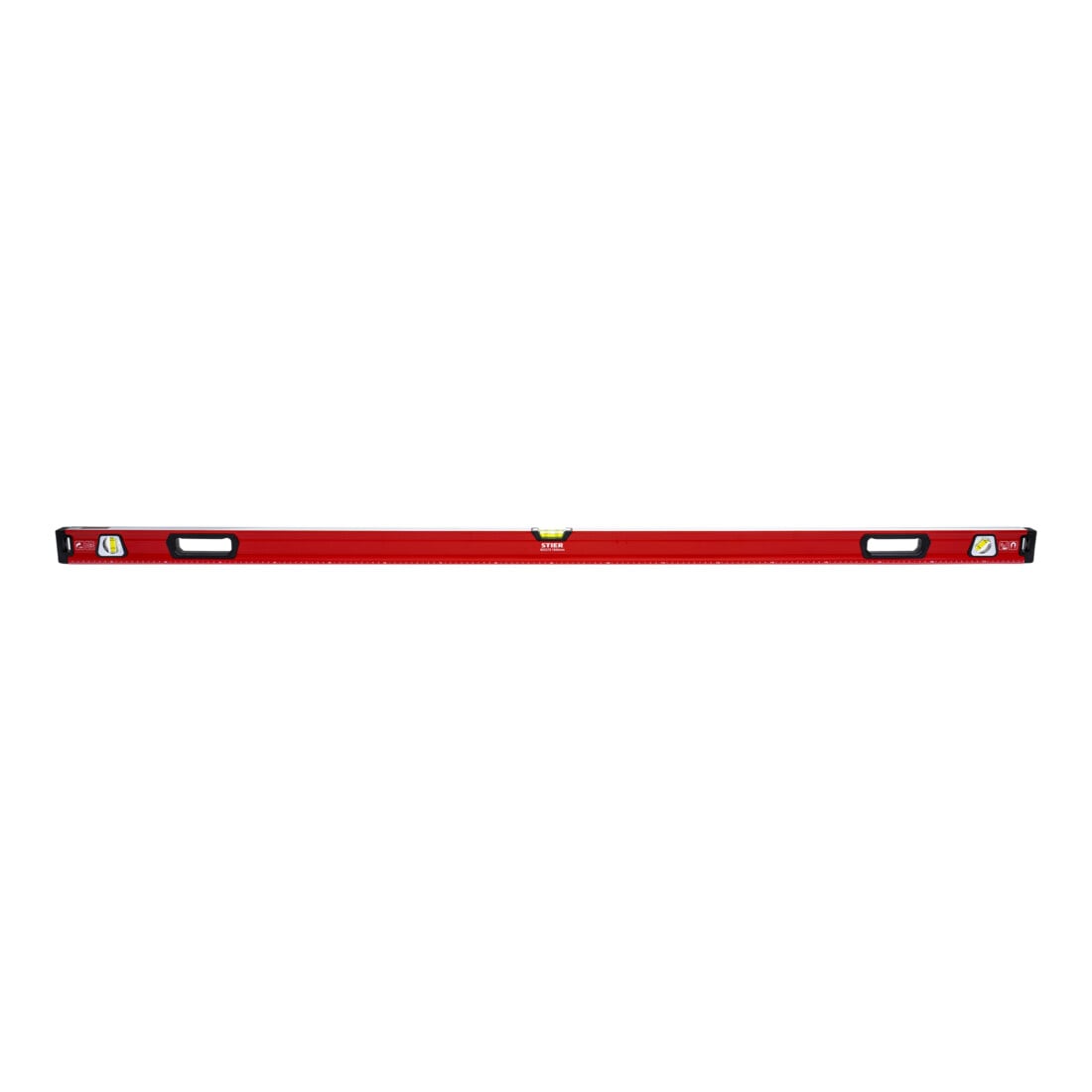 STIER Premium Wasserwaage mit Magnet und drei Libellen 1800 mm ±0,5 mm/m