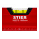 STIER Premium Wasserwaage mit Magnet und drei Libellen 1800 mm ±0,5 mm/m-5