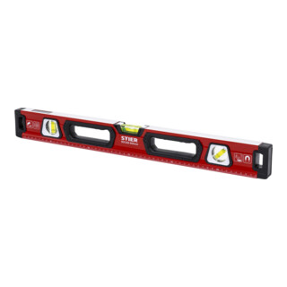 STIER Premium Wasserwaage mit Magnet und drei Libellen 600 mm ±0,5 mm/m