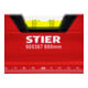 STIER Premium Wasserwaage mit Magnet und drei Libellen 800 mm ±0,5 mm/m