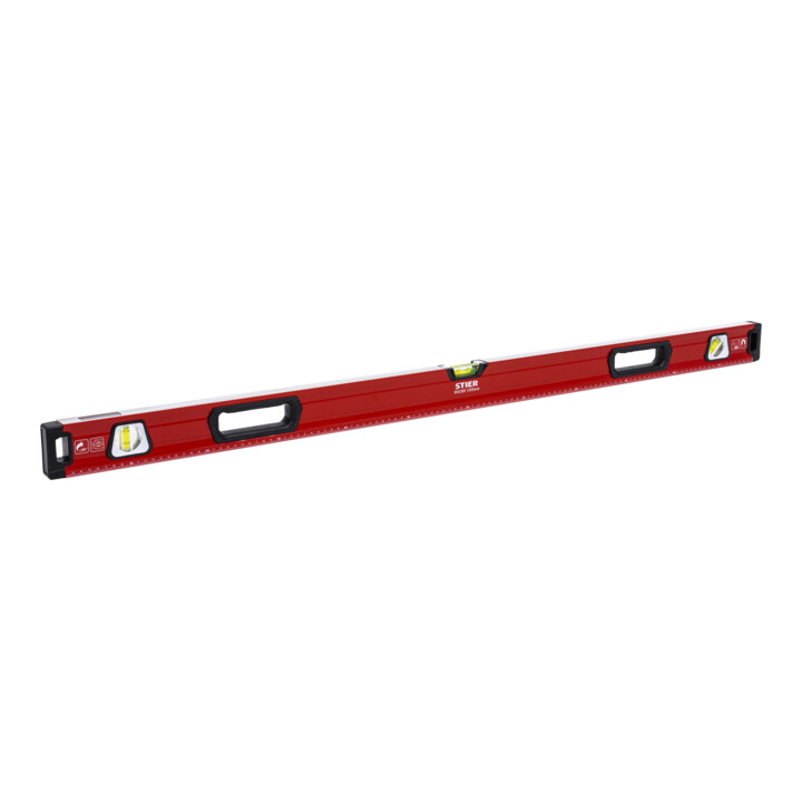 STIER Premium waterpas met magneet en drie libellen 1200 mm ±0,5 mm/m