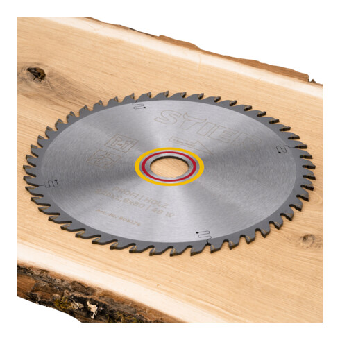 STIER professioneel cirkelzaagblad hout 225x2,6x30 48 W 10° spaanhoek