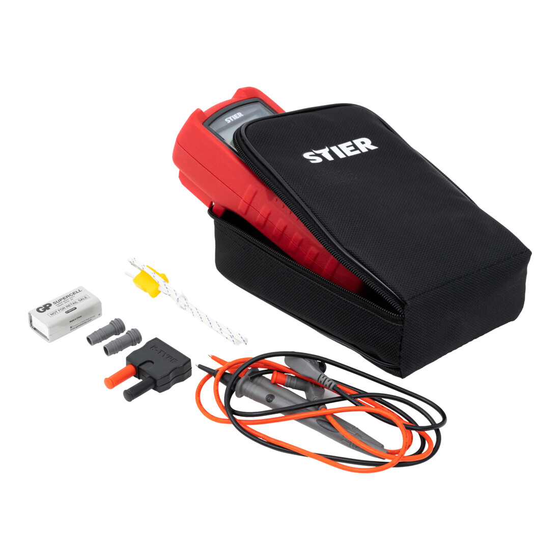 STIER professionele multimeter 60 mV - 1000 V AC/DC CAT III 1000 V CAT IV 600 V VFD RMS