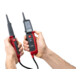 STIER professionele spannings- en doorgangstester 6 V - 1000 V AC/DC 2-polig CAT III 1000 V CAT IV 600 V