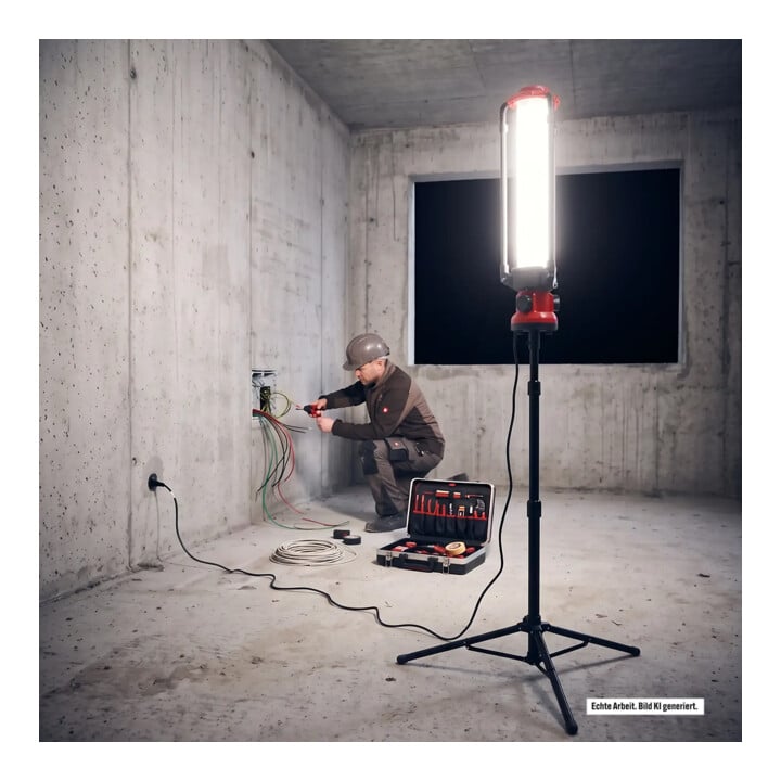 STIER Projecteur de chantier LED Tower 360°, 17 000 lumens, 140W - IP54