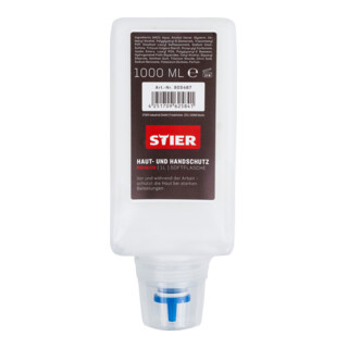 STIER Protezione della pelle e delle mani Premium 1 l flacone morbido per set distributore di detergente per le mani