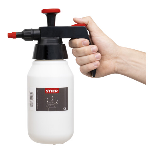 STIER Pumpsprühflasche für Bremsenreiniger mit Viton-Dichtung, 1 L
