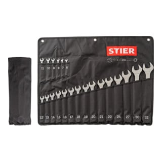 STIER ringsteeksleutelset SW 6 - 32 mm 21-delig