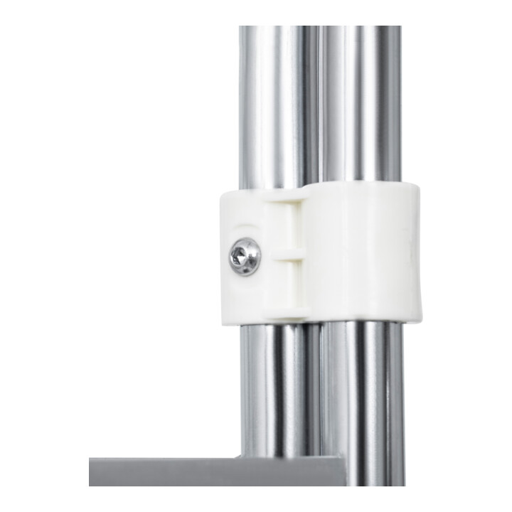 STIER Rollbehälter 3-seitig, galvanisch verzinkt, Kunststoff-Rollplatte, LxBxH 815x724x1630 mm