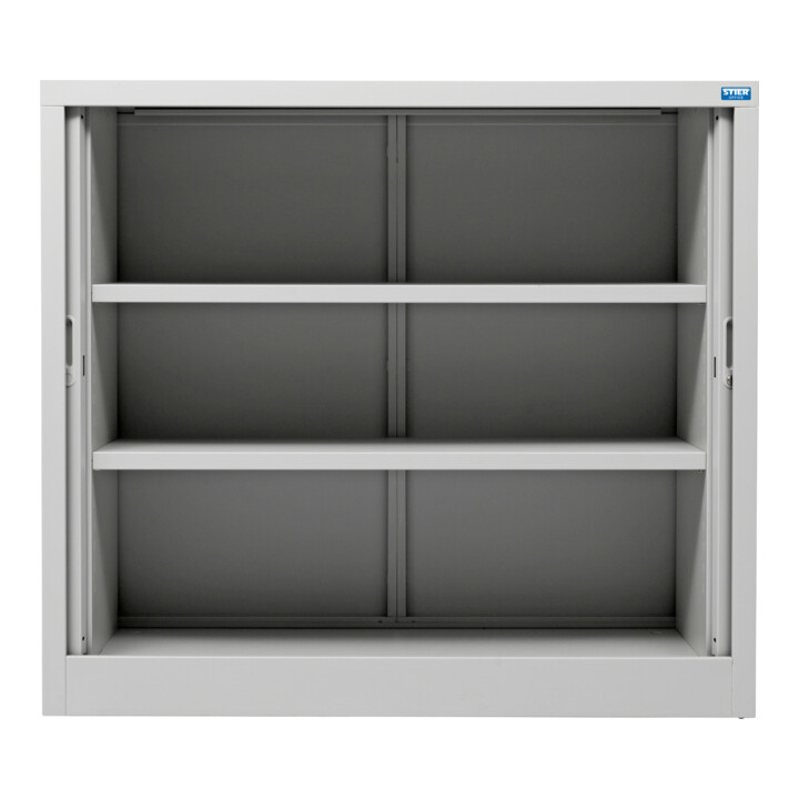 STIER Rollladenschrank mit 2 Fachböden 1070x1200x450mm lichtgrau