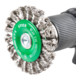 STIER ronde borstel ø 75 mm, schacht-ø 6 mm, 0,5 mm, geknoopt, edelstaal V2A-2