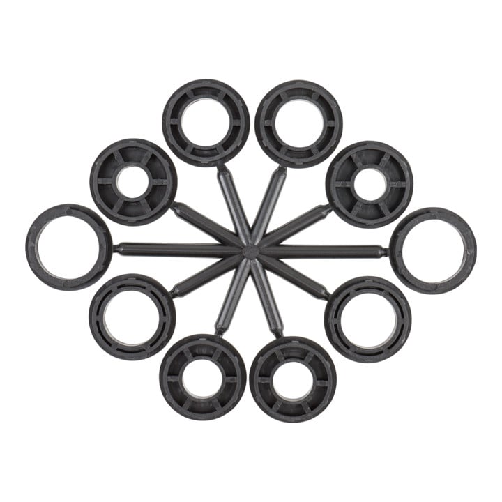 STIER Rundbürste Ø 150 mm, Bohrungs-Ø 32 mm, 0,35 mm, gewellt, Stahl