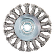 STIER Rundbürste Ø 115 mm, M14, 0,5 mm, gezopft, Stahl