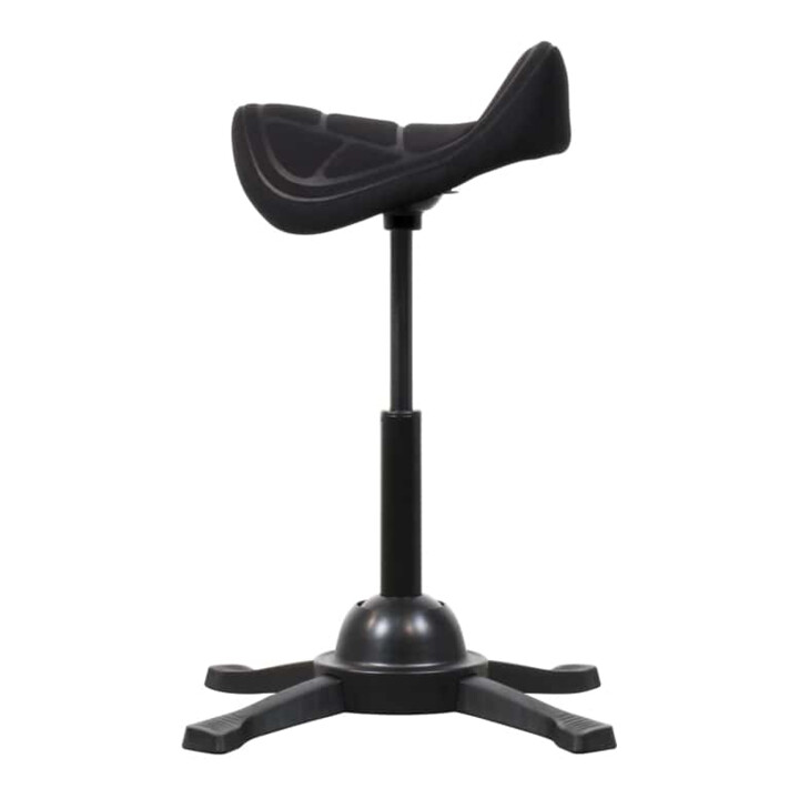 STIER Sattelhocker mit Sitzmulde Sitzhöhe 480-660mm schwarz