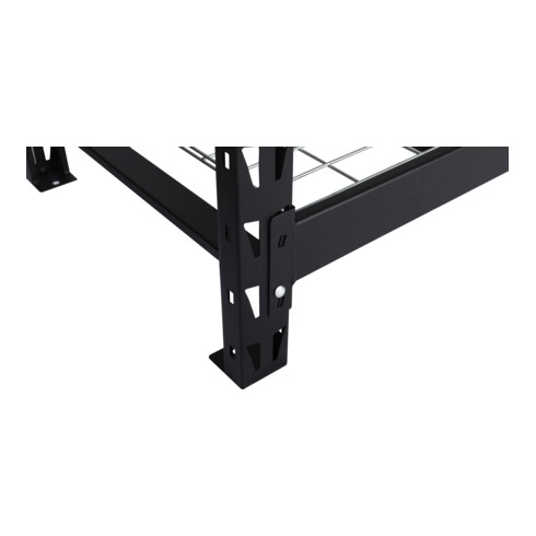 STIER Scaffale con ripiani a griglia metallica carico ripiano 400 kg
