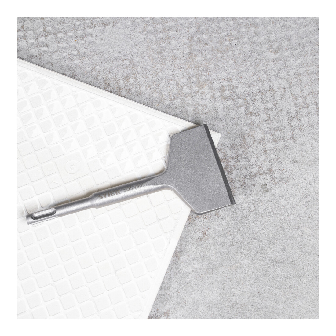 STIER Scalpello per piastrelle SDS-plus scalpello largo 165 x 75 mm
