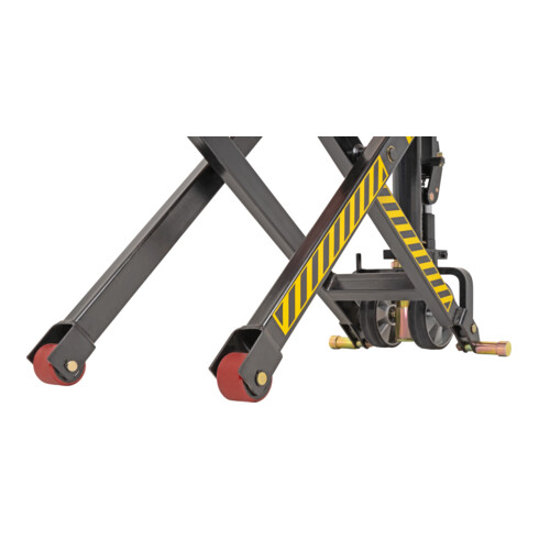 STIER Scheren-Hubwagen 1000kg Traglast 800mm Hubhöhe mit manuellem Quicklift