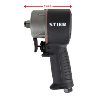 STIER Schlagschrauber 13-MBS 1/2'' Antrieb extrem kurz max. Lösemoment 1.275 N