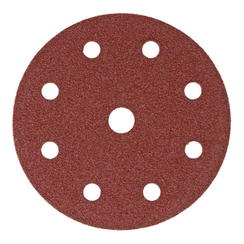 STIER Schleifscheiben Holz D125 / P100 / 8-Loch, 25 Stück