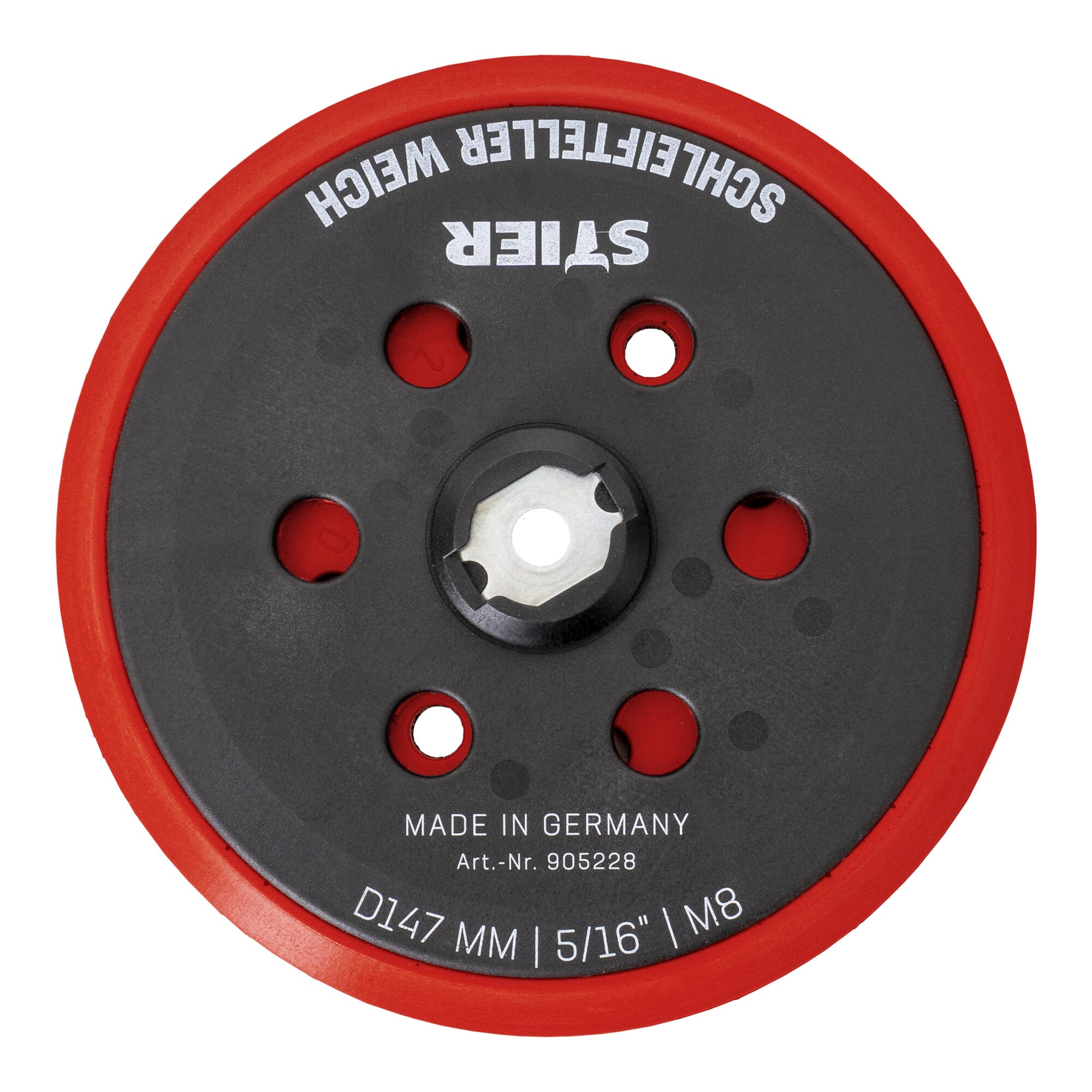 STIER Schleifteller Stützteller weich D147mm M8 für Exzenterschleifer