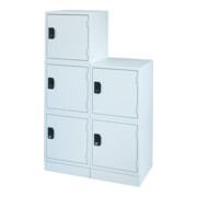 STIER Schließfachwürfel 305 x 305 x 305 mm lichtgrau stapelbar-3