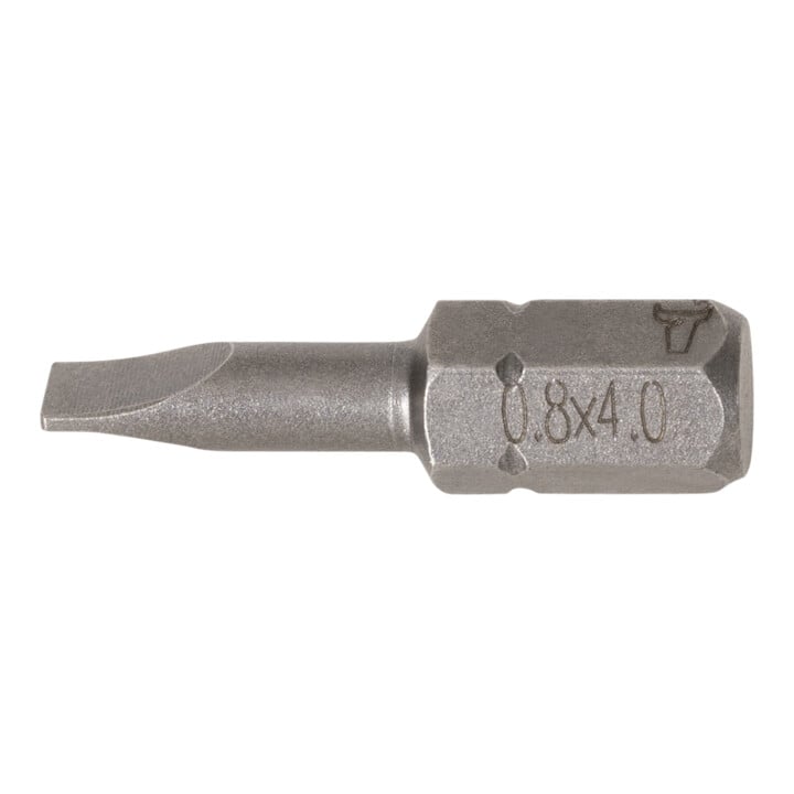 STIER Schlitz-Bit 4,0 x 0,8 mm, Form C 6,3, Länge 25 mm, 10er Pack