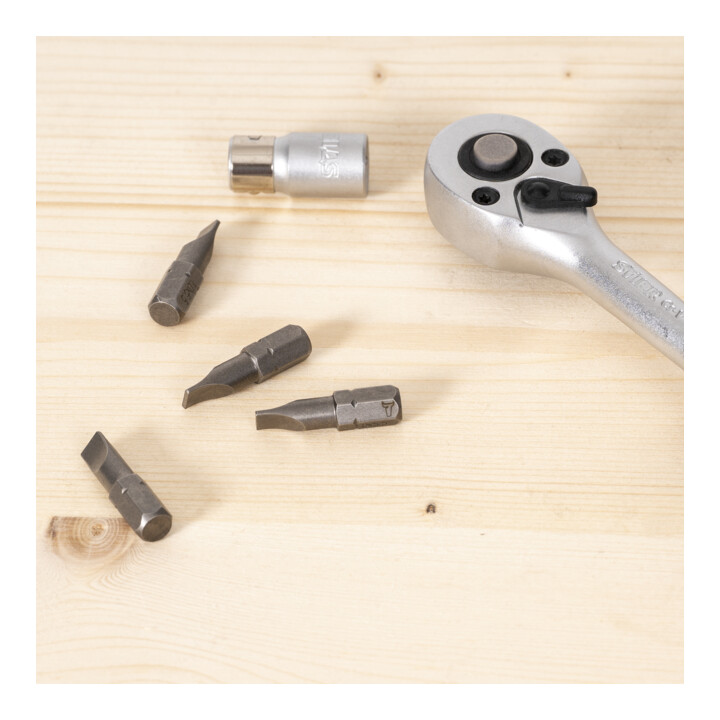 STIER Schlitz-Bit 5,5 x 1,0 mm, Form C 6,3, Länge 25 mm, 10er Pack