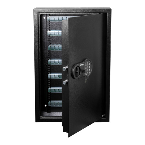 STIER Schlüsseltresor mit Elektronikschloss für 133 Schlüssel 665x430x130 mm