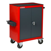 STIER Schrankwagen mit 2 Einlegeböden, 180kg Traglast, 985x670x470mm