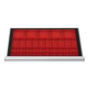 STIER Schubladeneinteilung Kleinteilekästen BLH 50 mm Innenmaß 800x450 mm 5 KTK 150x150 mm