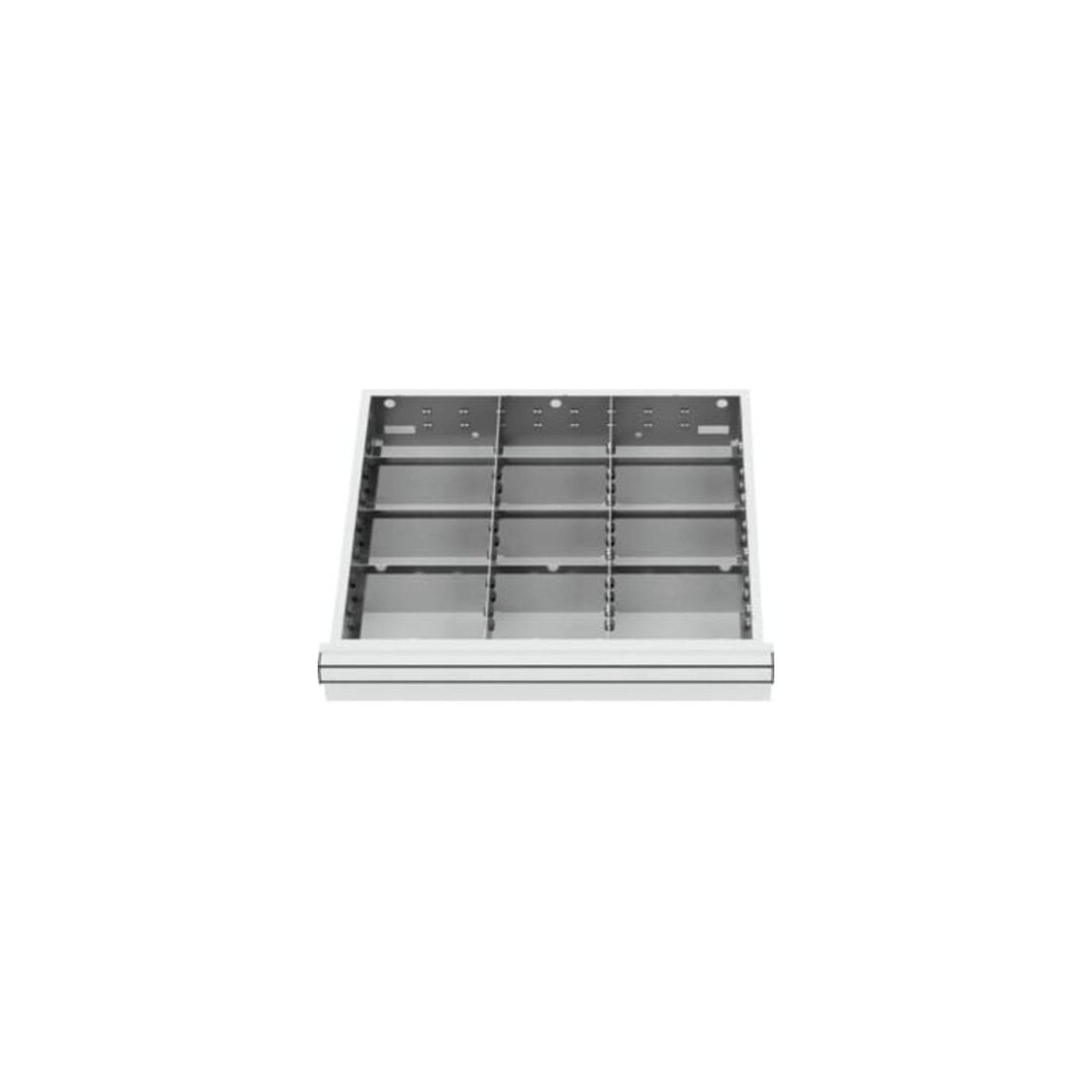 STIER Schubladeneinteilung Metalleinteilung BLH 100/125 mm Innenmaß 500x450 mm 12 Fächer 6 x TW 175