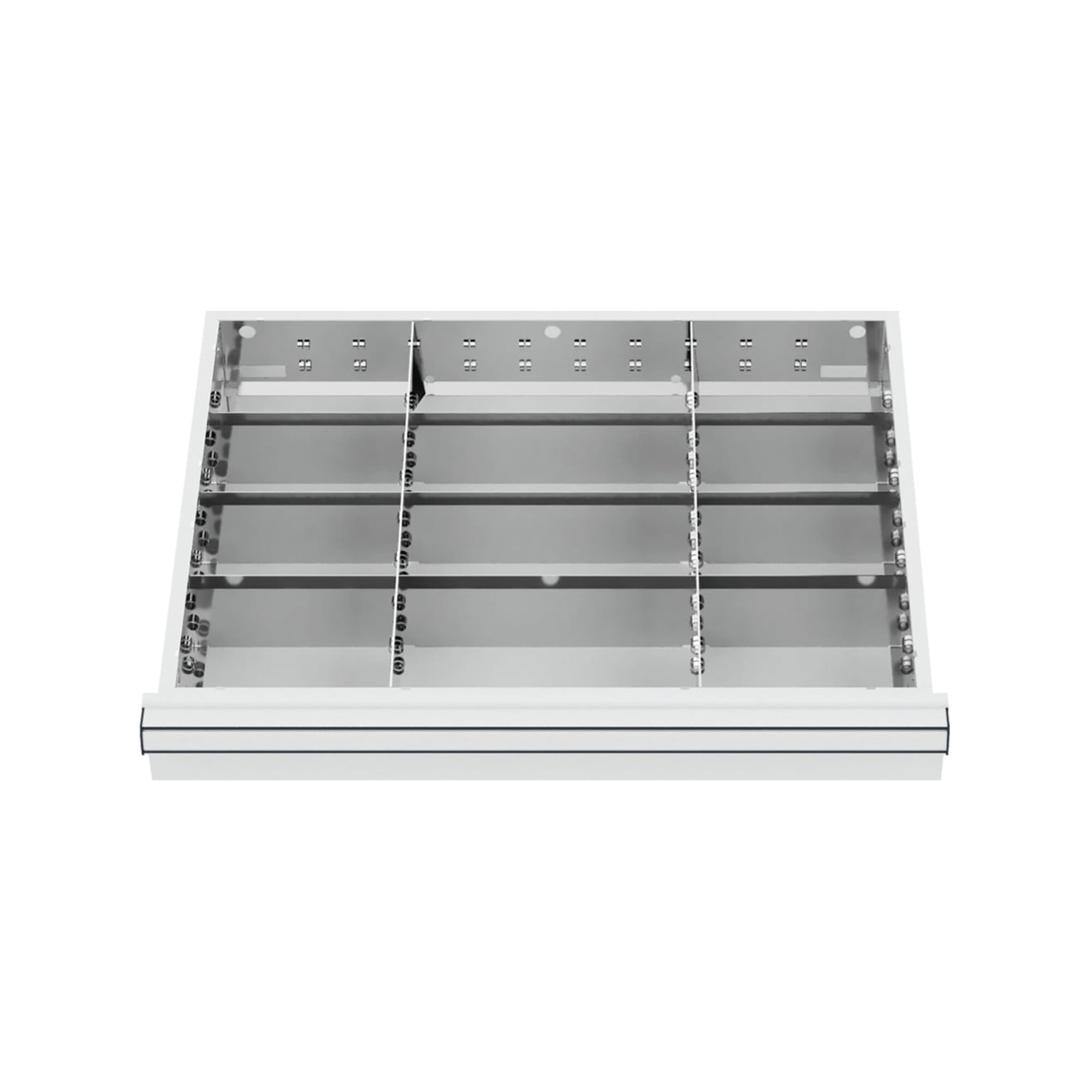STIER Schubladeneinteilung Metalleinteilung BLH 100/125 mm Innenmaß 600x450 mm 12 Fächer 6 x TW 175