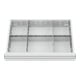 STIER Schubladeneinteilung Metalleinteilung BLH 100/125 mm Innenmaß 600x450 mm 6 Fächer-1