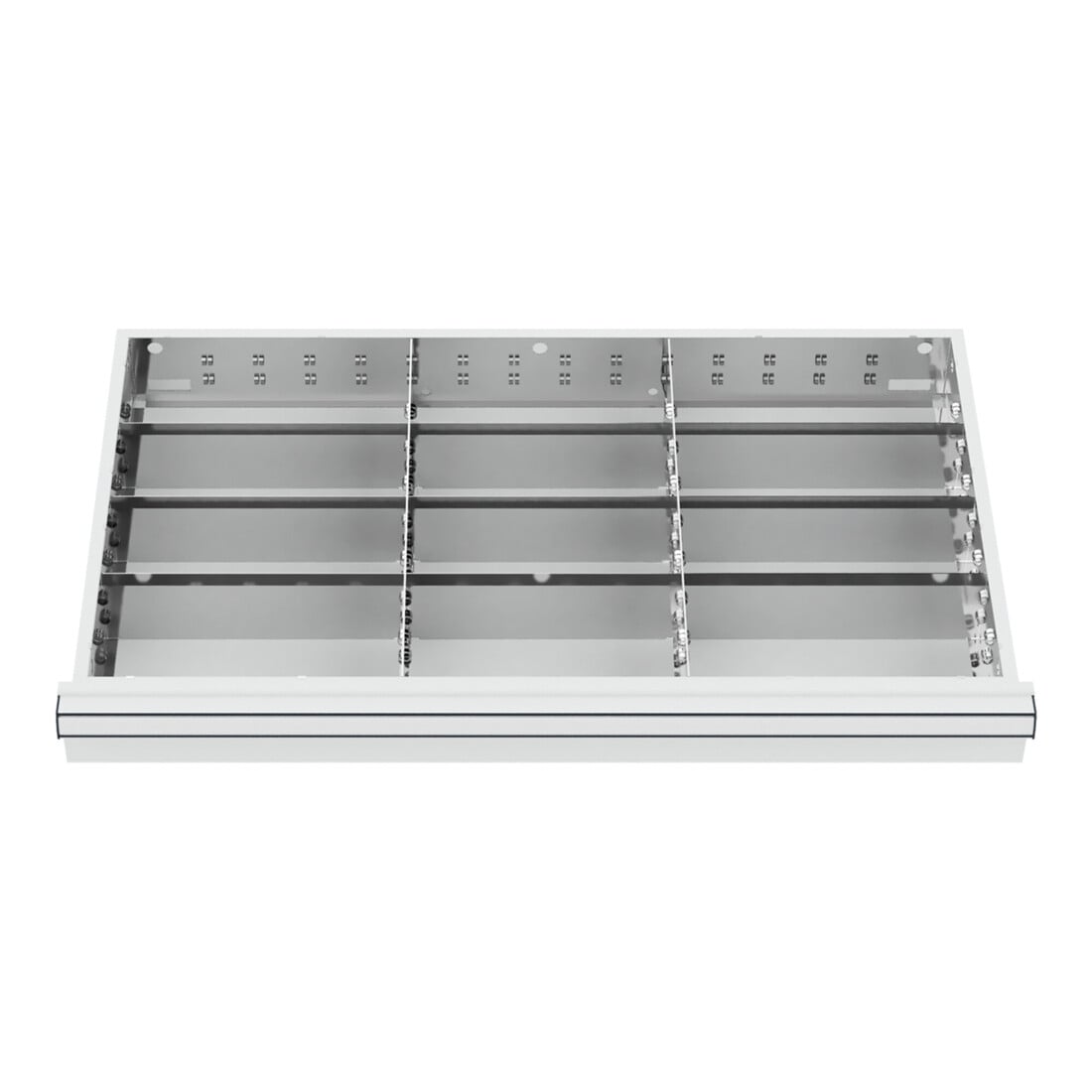 STIER Schubladeneinteilung Metalleinteilung BLH 100/125 mm Innenmaß 800x450 mm 12 Fächer 6 x TW 275