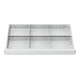 STIER Schubladeneinteilung Metalleinteilung BLH 100/125 mm Innenmaß 800x450 mm 6 Fächer-1