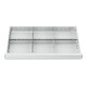 STIER Schubladeneinteilung Metalleinteilung BLH 100/125 mm Innenmaß 800x450 mm 6 Fächer
