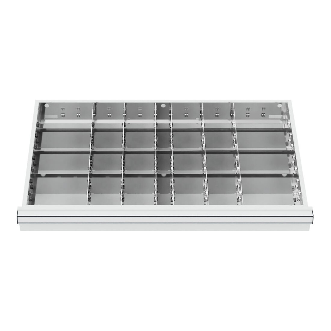 STIER Schubladeneinteilung Metalleinteilung BLH 150/175 mm Innenmaß 800x450 mm 28 Fächer