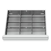 STIER Schubladeneinteilung Metalleinteilung BLH 200-300 mm Innenmaß 500x450 mm 12 Fächer 6 x TW 175