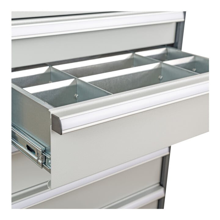 STIER Schubladeneinteilung Metalleinteilung BLH 200-300 mm Innenmaß 500x450 mm 8 Fächer
