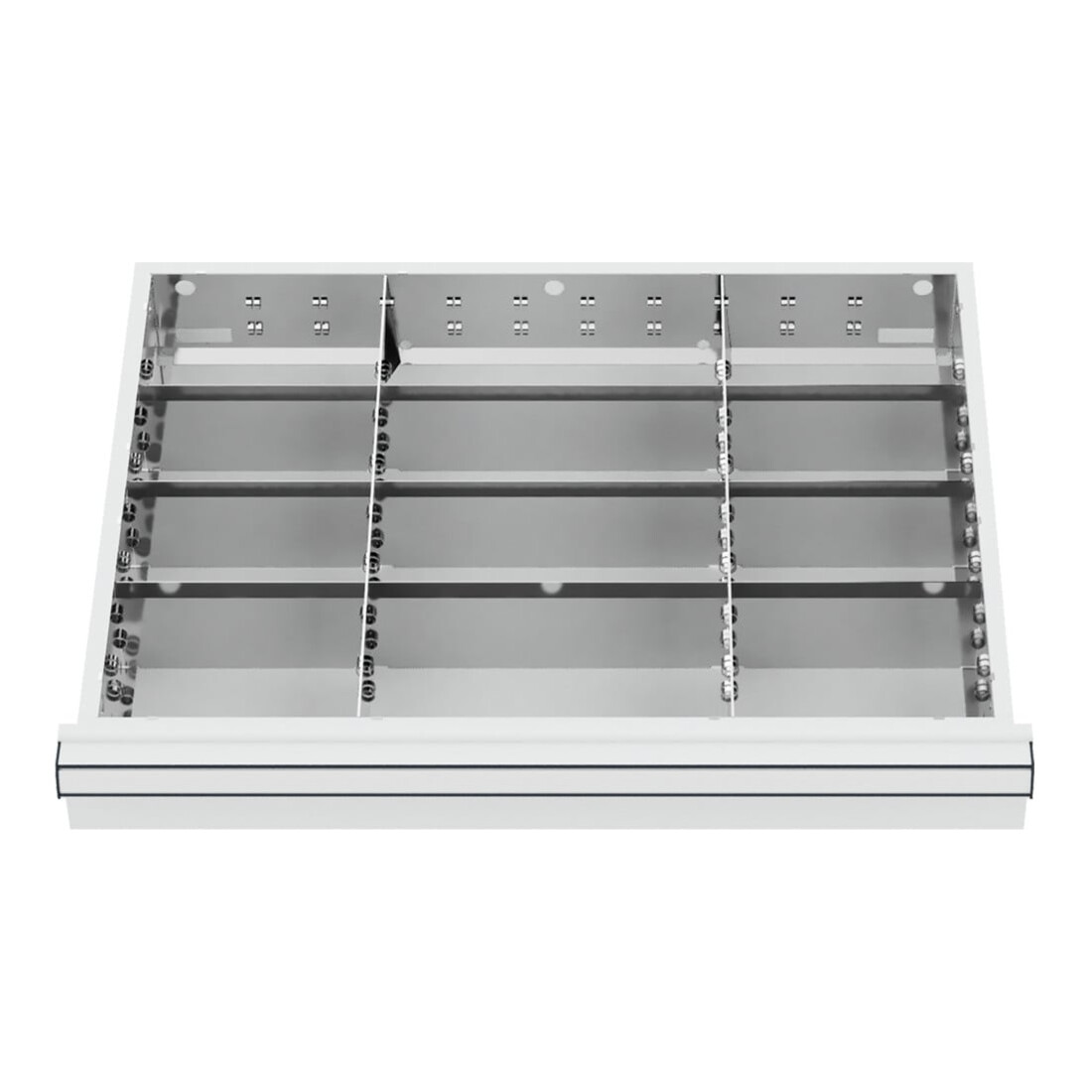 STIER Schubladeneinteilung Metalleinteilung BLH 200-300 mm Innenmaß 600x450 mm 12 Fächer 6 x TW 175