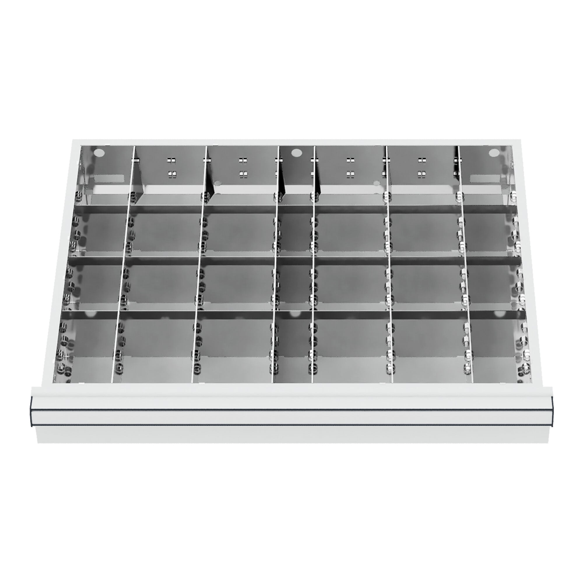 STIER Schubladeneinteilung Metalleinteilung BLH 200-300 mm Innenmaß 600x450 mm 24 Fächer