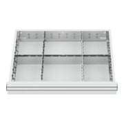 STIER Schubladeneinteilung Metalleinteilung BLH 200-300 mm Innenmaß 600x450 mm 6 Fächer