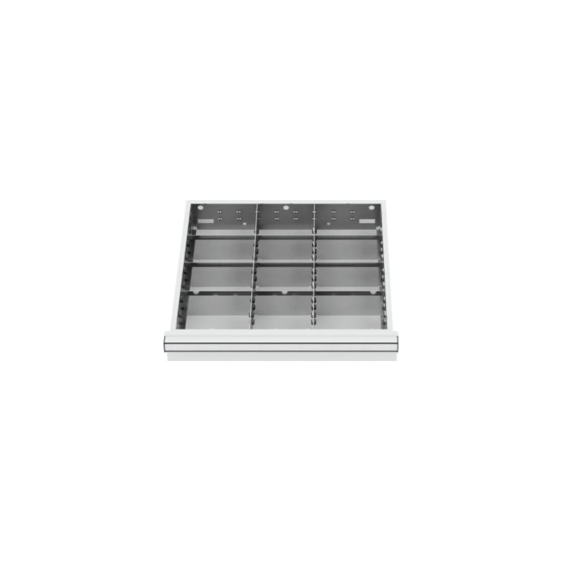 STIER Schubladeneinteilung Metalleinteilung BLH 75 mm Innenmaß 500x450 mm 12 Fächer 6 x TW 175