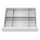 STIER Schubladeneinteilung Metalleinteilung BLH 75 mm Innenmaß 500x450 mm 6 Fächer-1
